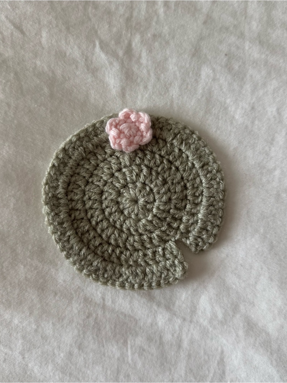 Handmade Crochet Lilypad Coaster